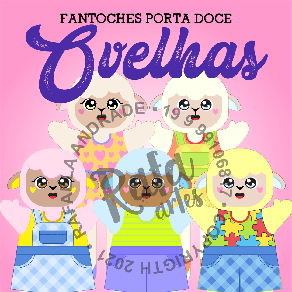 FANTOCHES - Ovelhas Páscoa - imagem 1