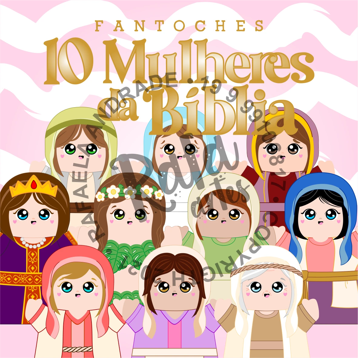 FANTOCHES - 10 MULHERES DA BÍBLIA - 1