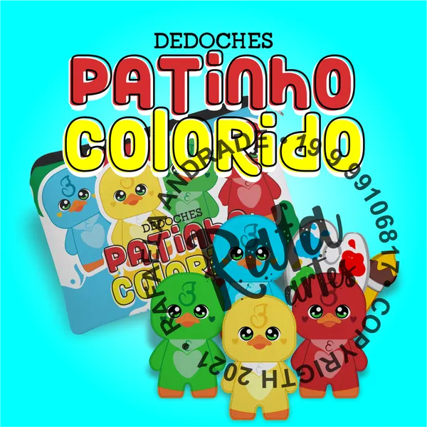 DEDOCHES - PATINHO COLORIDO - imagem 1