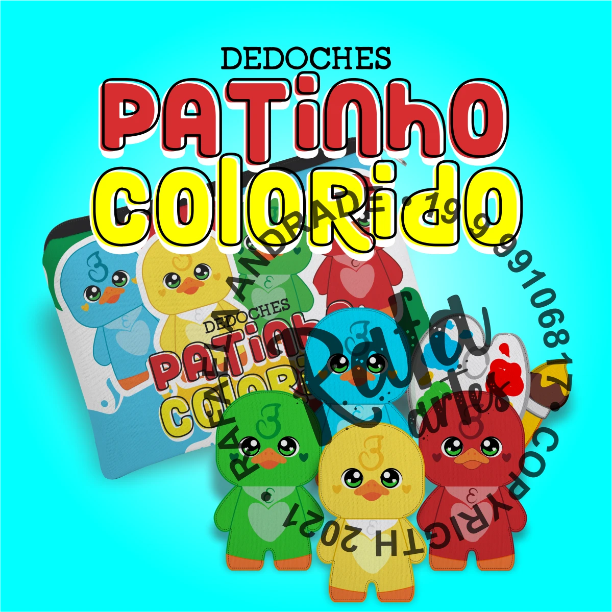 DEDOCHES - PATINHO COLORIDO - 1