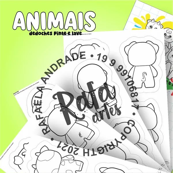 DEDOCHES - ANIMAIS PINTE E LAVE - imagem 2