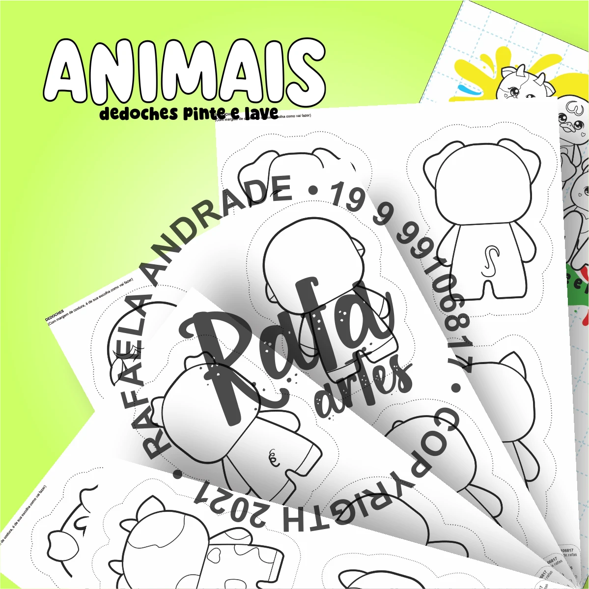 DEDOCHES - ANIMAIS PINTE E LAVE - 2