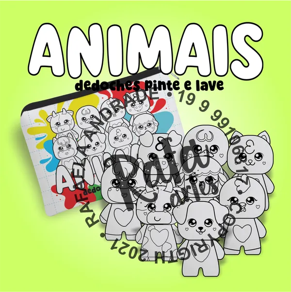 DEDOCHES - ANIMAIS PINTE E LAVE - imagem 1