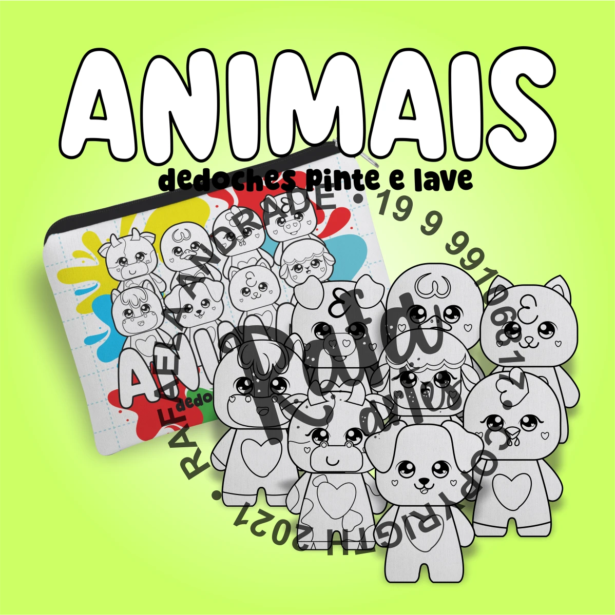 DEDOCHES - ANIMAIS PINTE E LAVE - 1