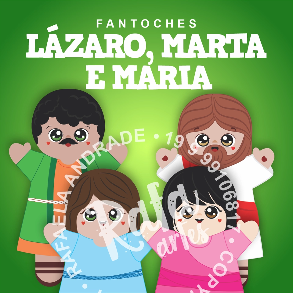 FANTOCHES - LÁZARO, MARTA E MARIA - 1