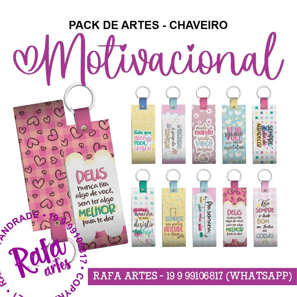 Chaveiro Slim - Motivacional - imagem 1