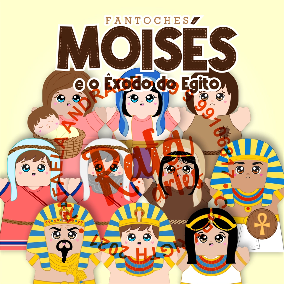 FANTOCHES - MOISES E O ÊXODO DO EGITO - imagem 1