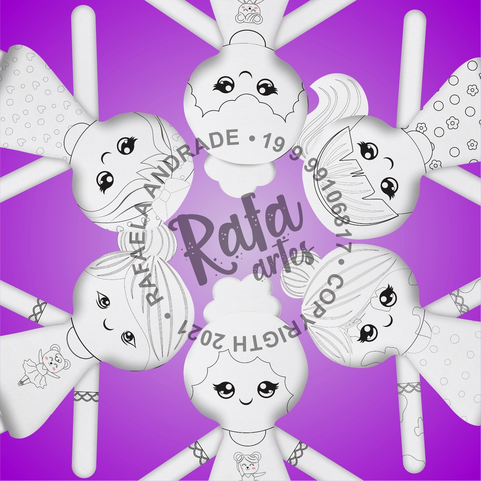 Pinte e Lave - Dolls Bailarinas - imagem 2
