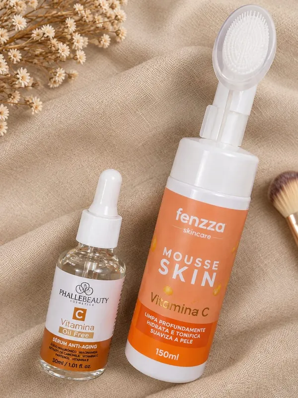 Kit Vitamina C – Sérum Phállebeauty + Mousse Skin Fenzza 150ml - imagem 2