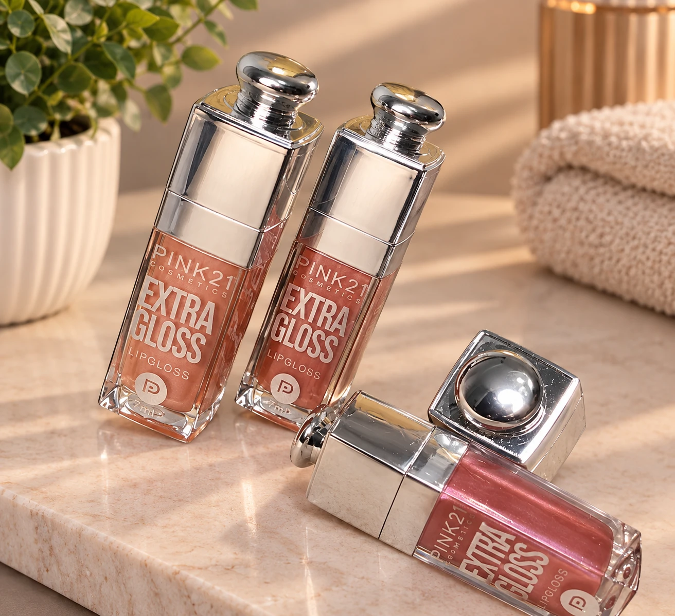 Extra Gloss Lip Gloss – Pink 21 Cosmetics - 1