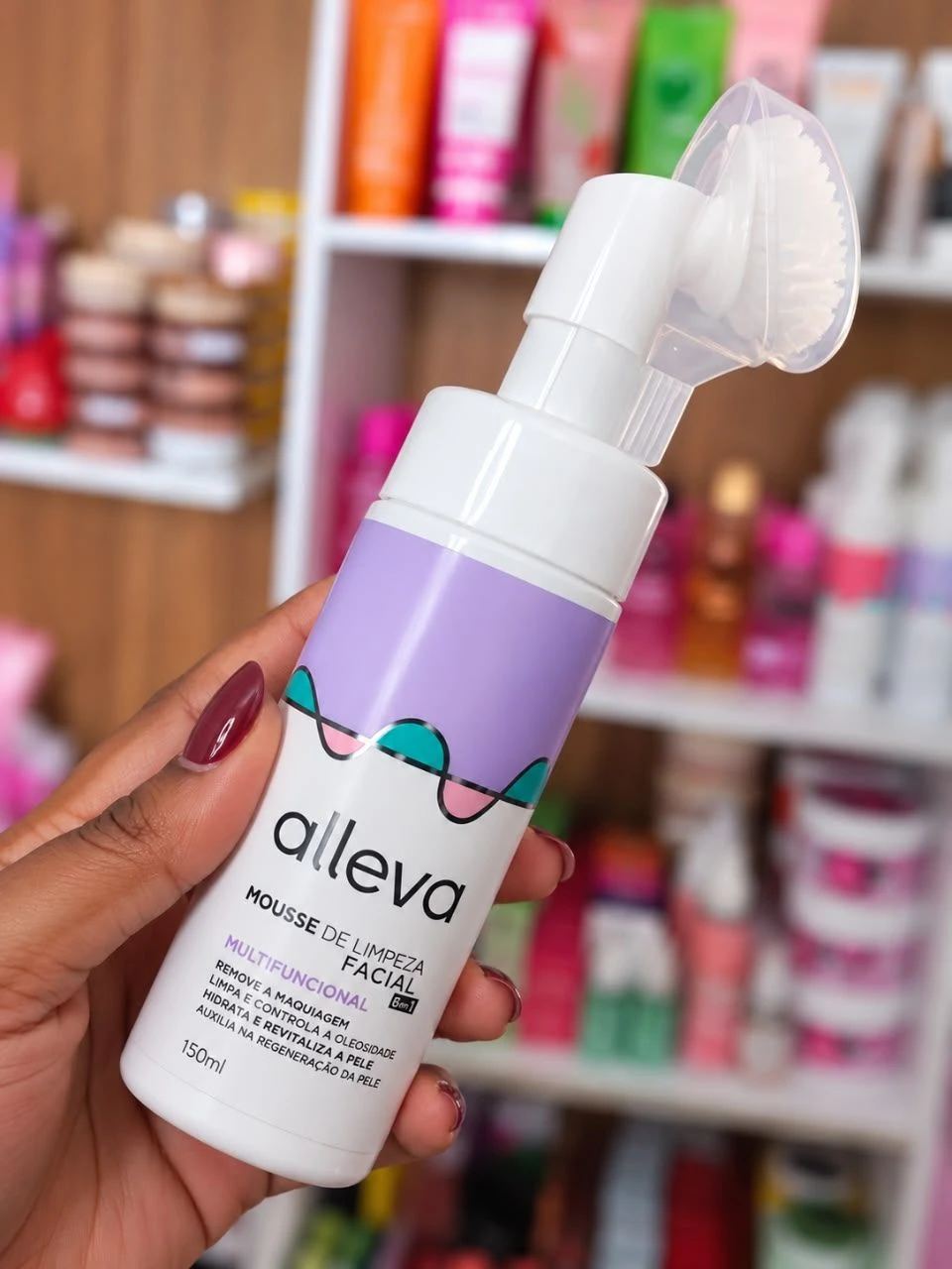 Mousse de Limpeza Facial Alleva 150ml - 3