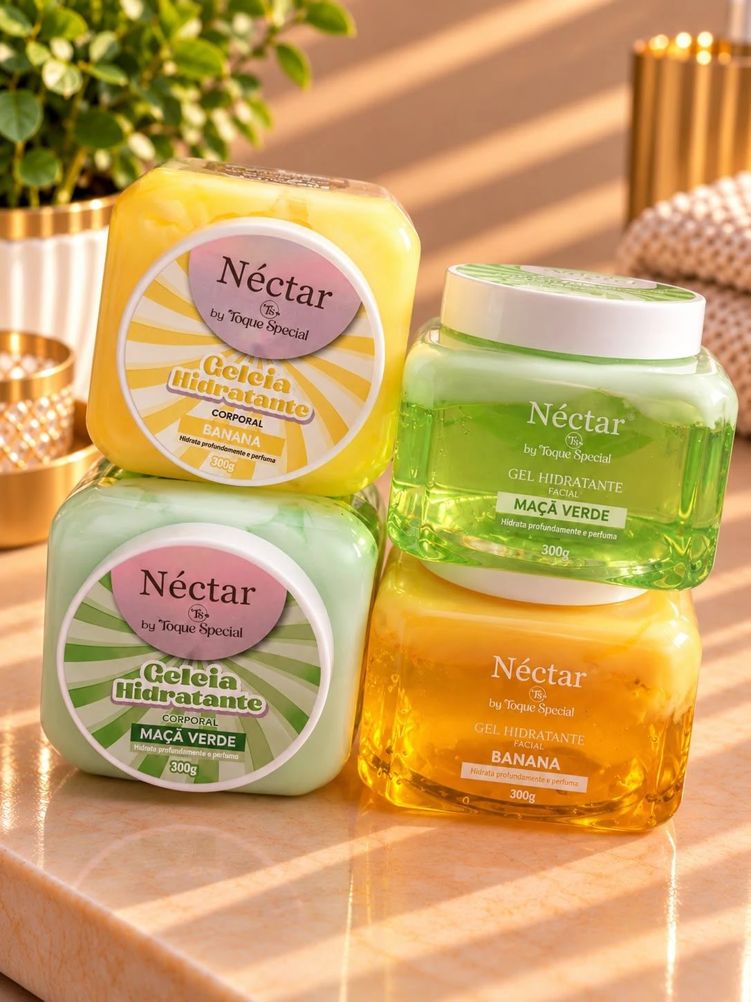 Geleia Hidratante Corporal Banana Néctar e Maçã Toque Special 300g - 1