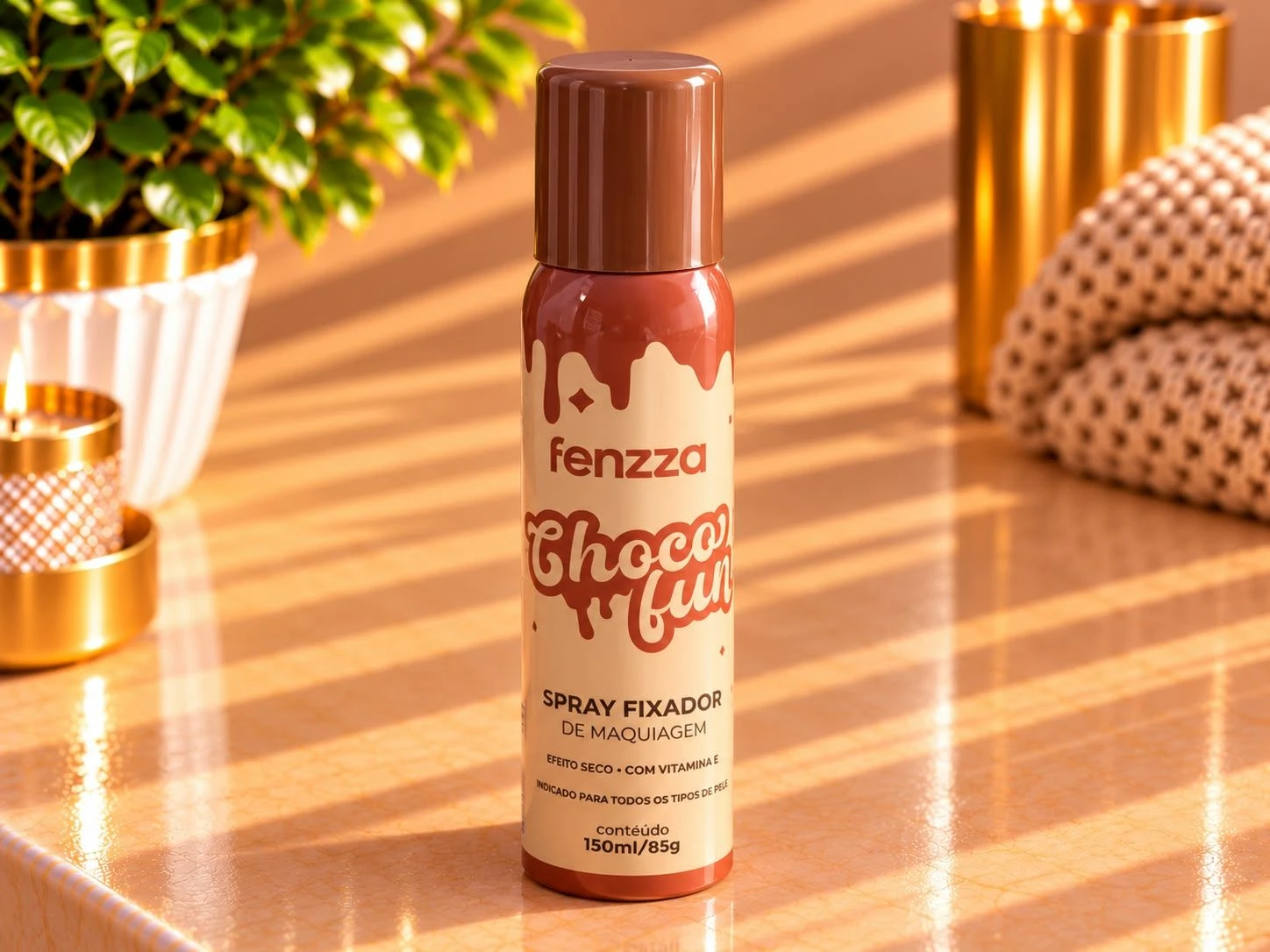 Spray Fixador de Maquiagem Choco Fun Fenzza 150ml - 1