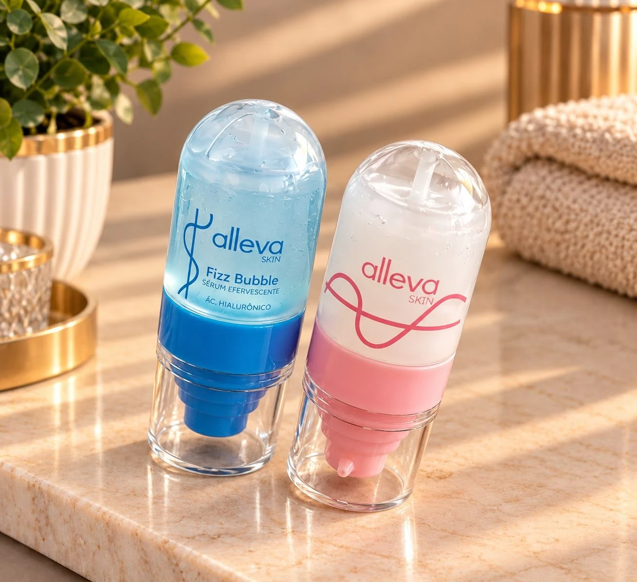 Sérum Facial Alleva Skin – Fizz Bubble e Glow - 1