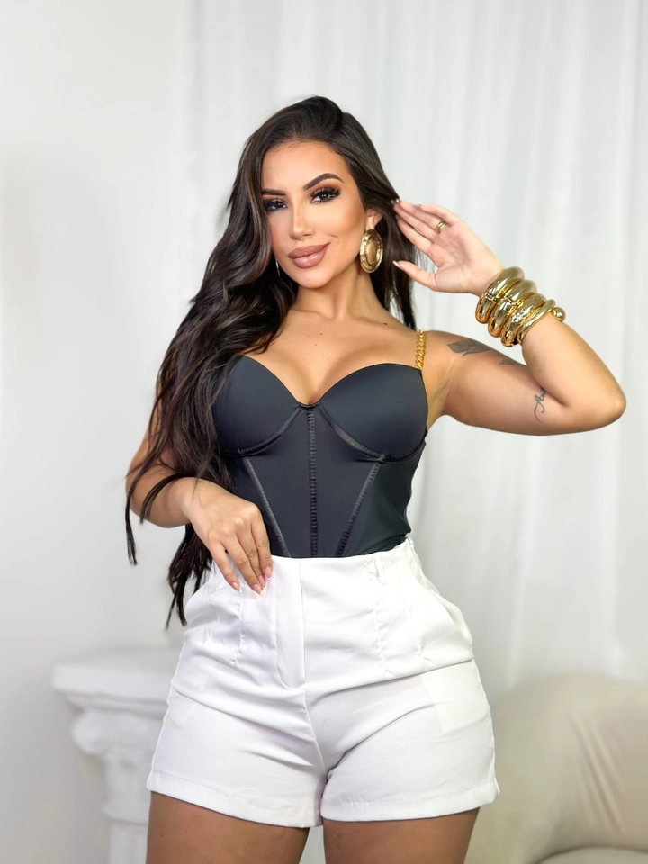 Corset Melissa (P) - com bojo e barbatanas  - imagem 5