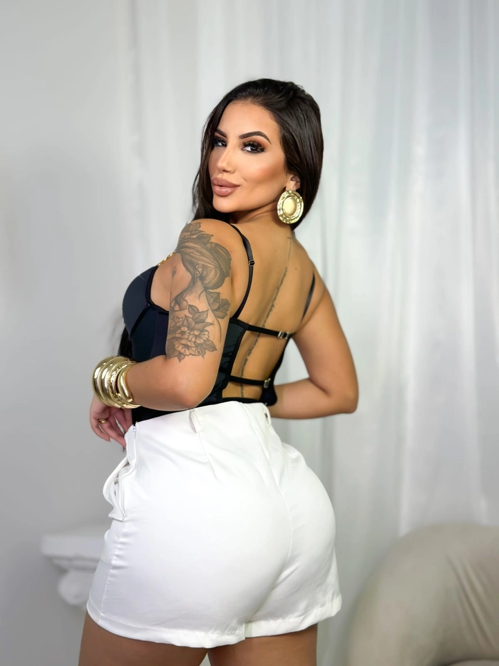 Corset Melissa (P) - com bojo e barbatanas  - 6