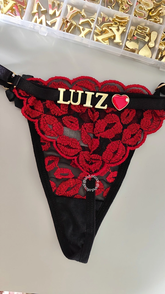 Calcinha Personalizável Kiss - Meio Fio Tule - imagem 4