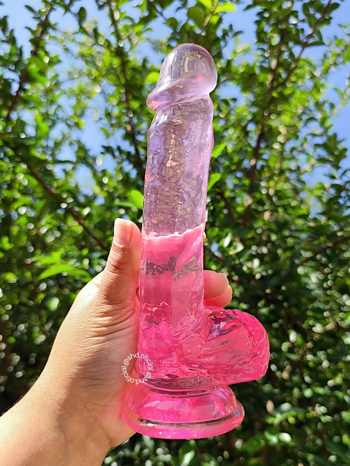 Pênis Maciço Realista em Jelly 20x3,8cm - imagem 2