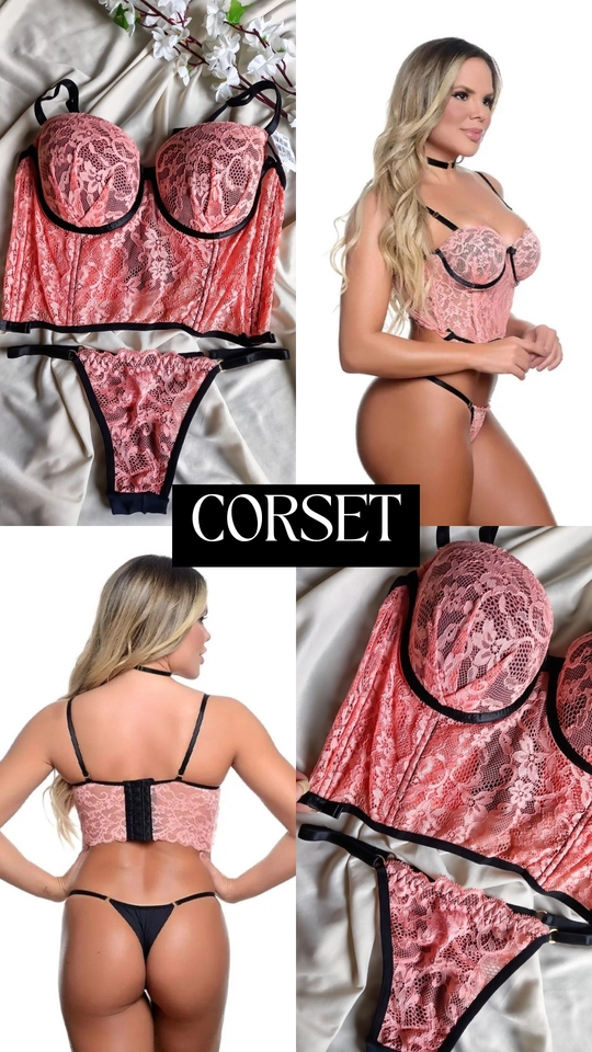 Corset Luxo (P/M) - com bojo e barbatanas - 8