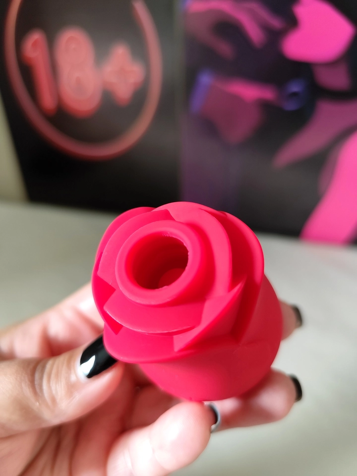 Rosa Estimuladora 2x1: linguinha + sugador - imagem 2