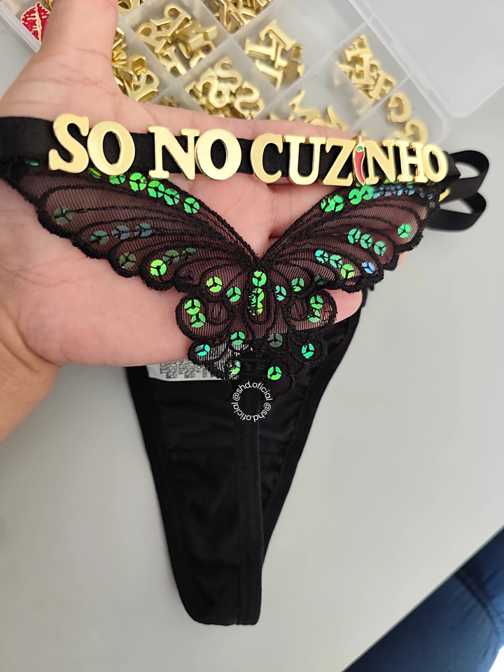 Calcinha Personalizável - Fio Borboleta  - imagem 1
