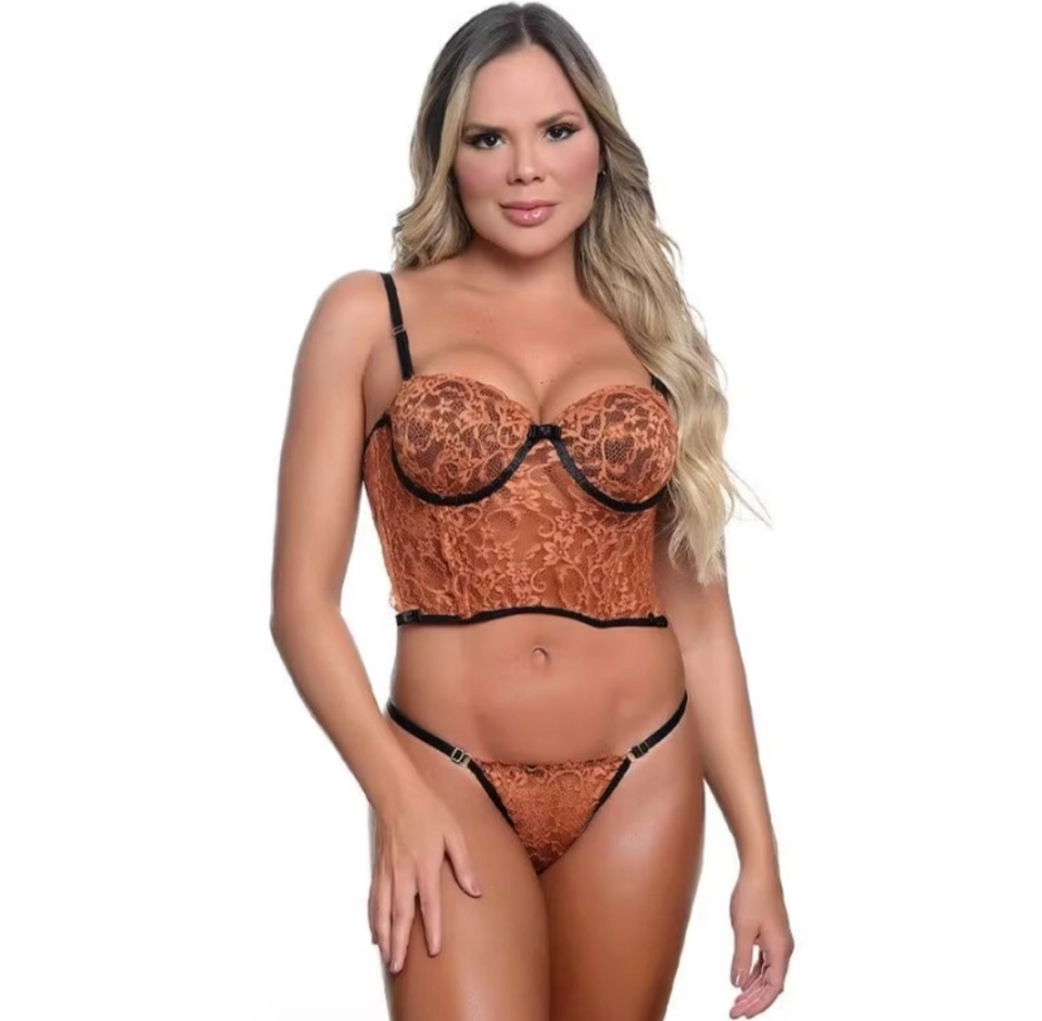 Corset Luxo (P/M) - com bojo e barbatanas - imagem 5