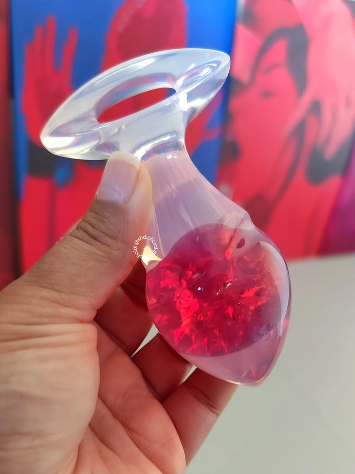 Plug M Silicone c/ Esfera de Vidro - imagem 4