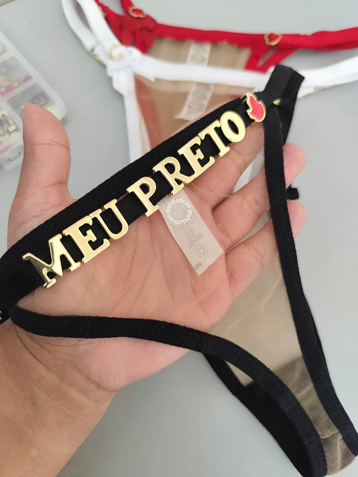 Calcinha Ilusion - Personalizável (tule transparente) - imagem 1