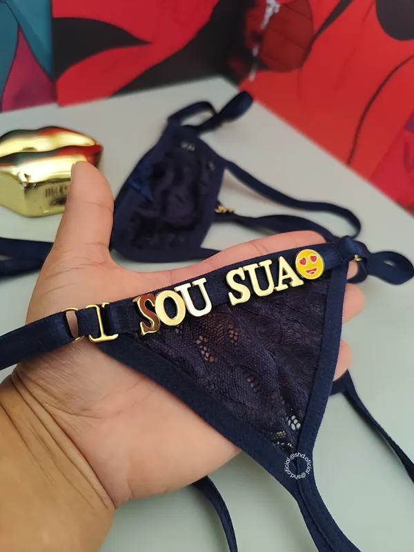 Calcinha Apressadinha Renda - Personalizável  - imagem 1