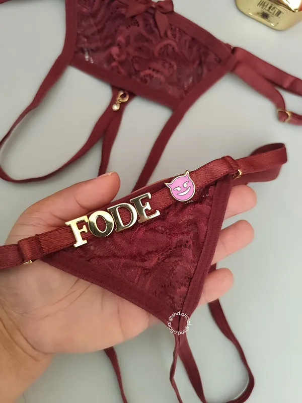 Calcinha Apressadinha Renda - Personalizável  - imagem 3