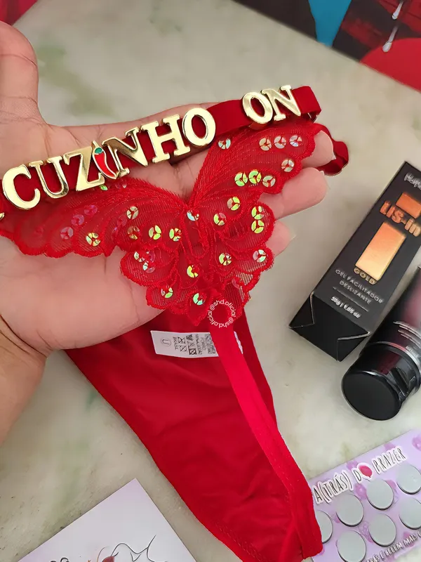Calcinha Personalizável - Fio Borboleta 