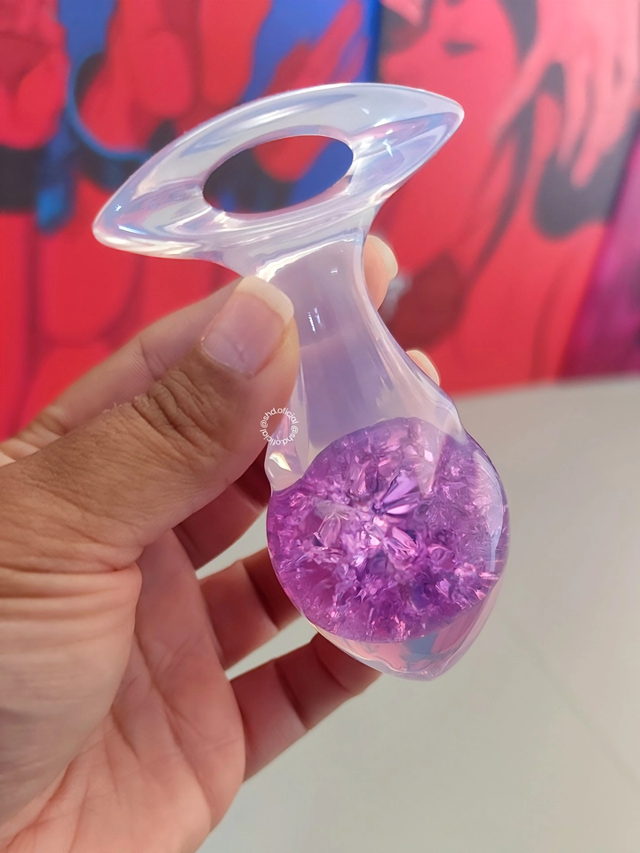 Plug M Silicone c/ Esfera de Vidro - imagem 3