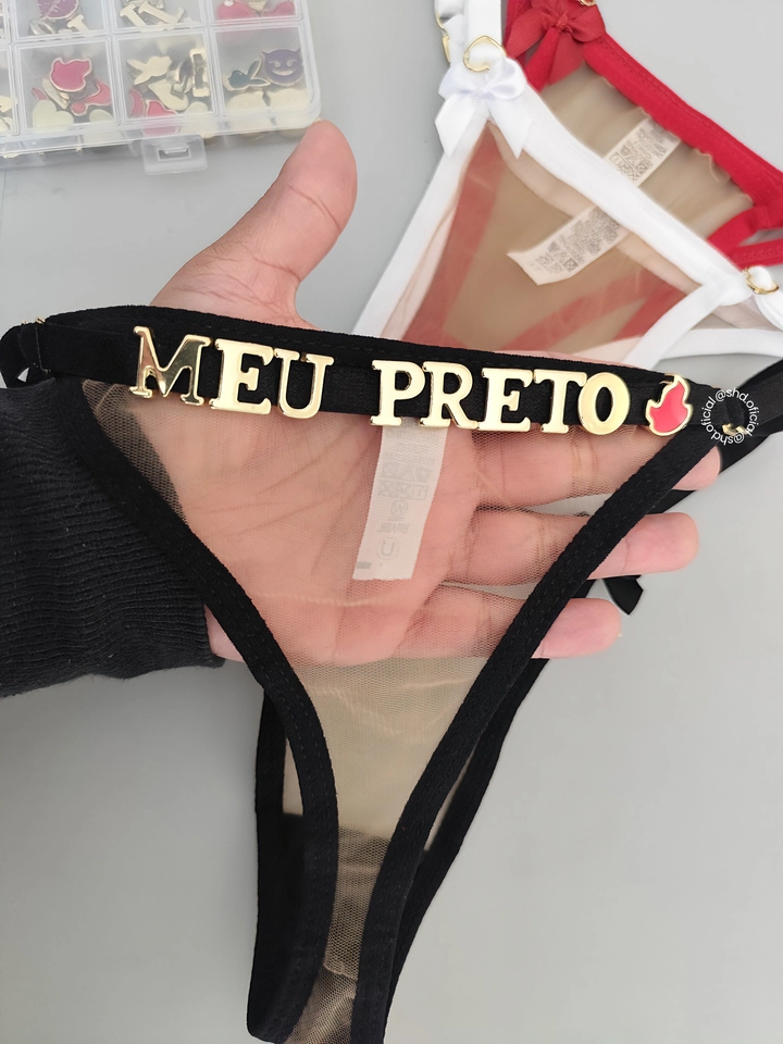 Calcinha Ilusion - Personalizável (tule transparente) - imagem 4