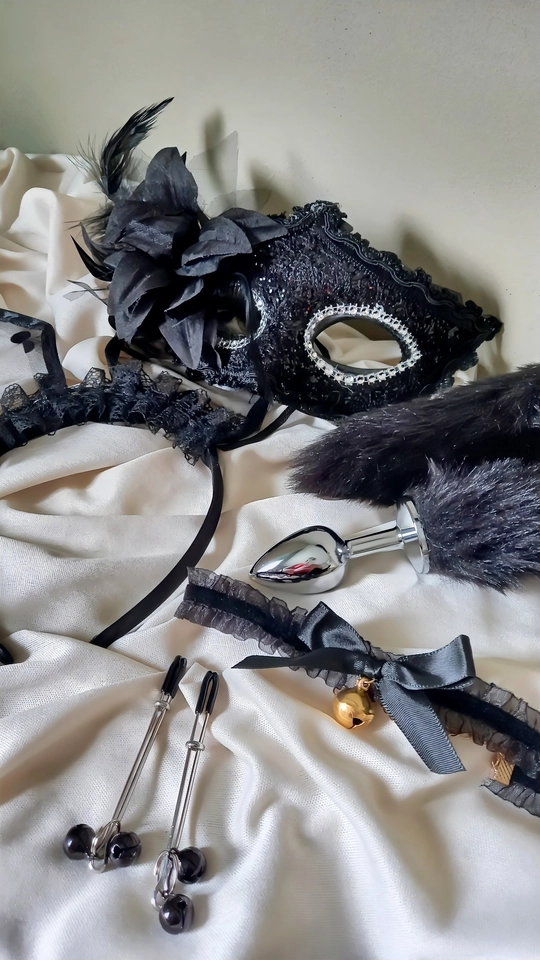 Kit Fetiche Luxo - Preto - imagem 1