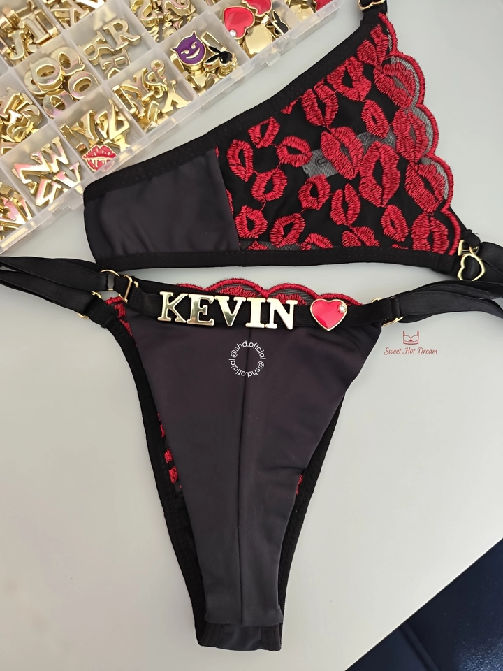 Calcinha Personalizável Kiss -  Fio Duplo - imagem 1
