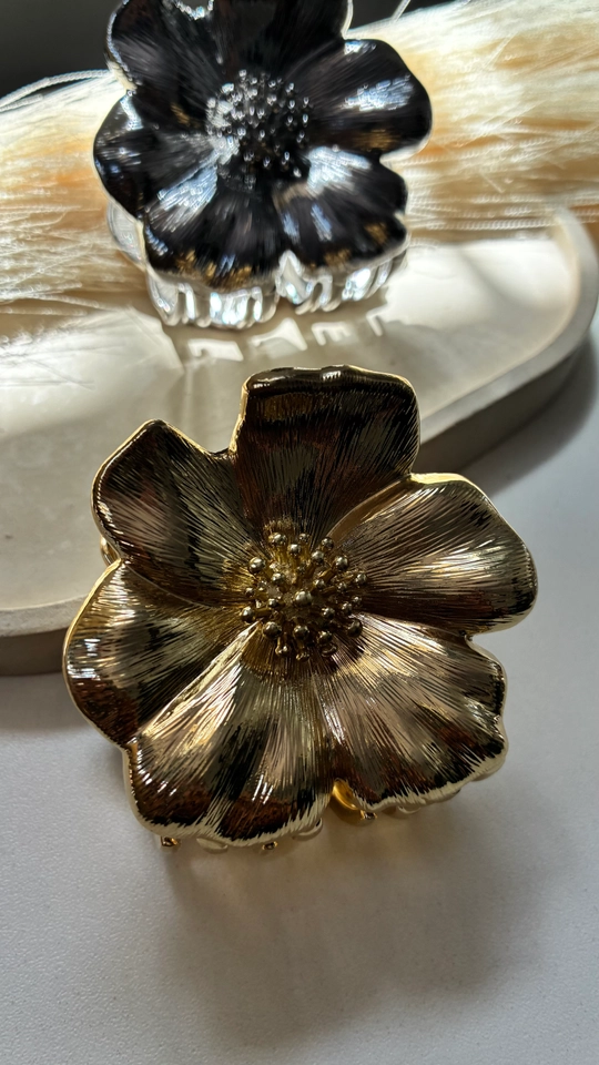 Pregadeira flor metal G  - 2