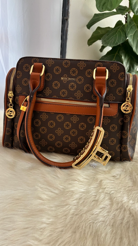 Bolsa baú estampada  - 4