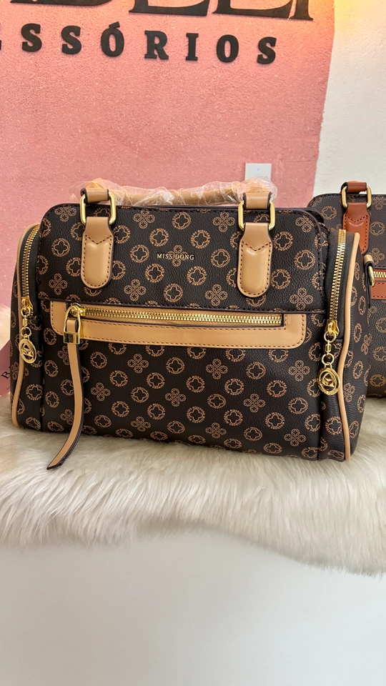 Bolsa baú estampada  - 3