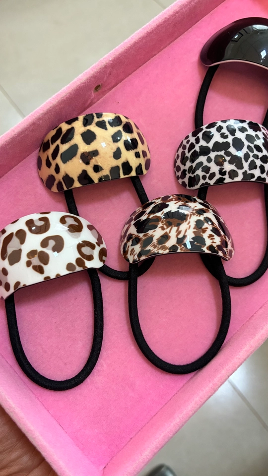 Elástica com placa animal print 