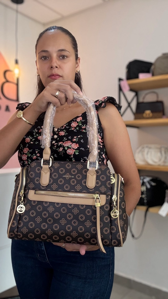 Bolsa baú estampada  - 6