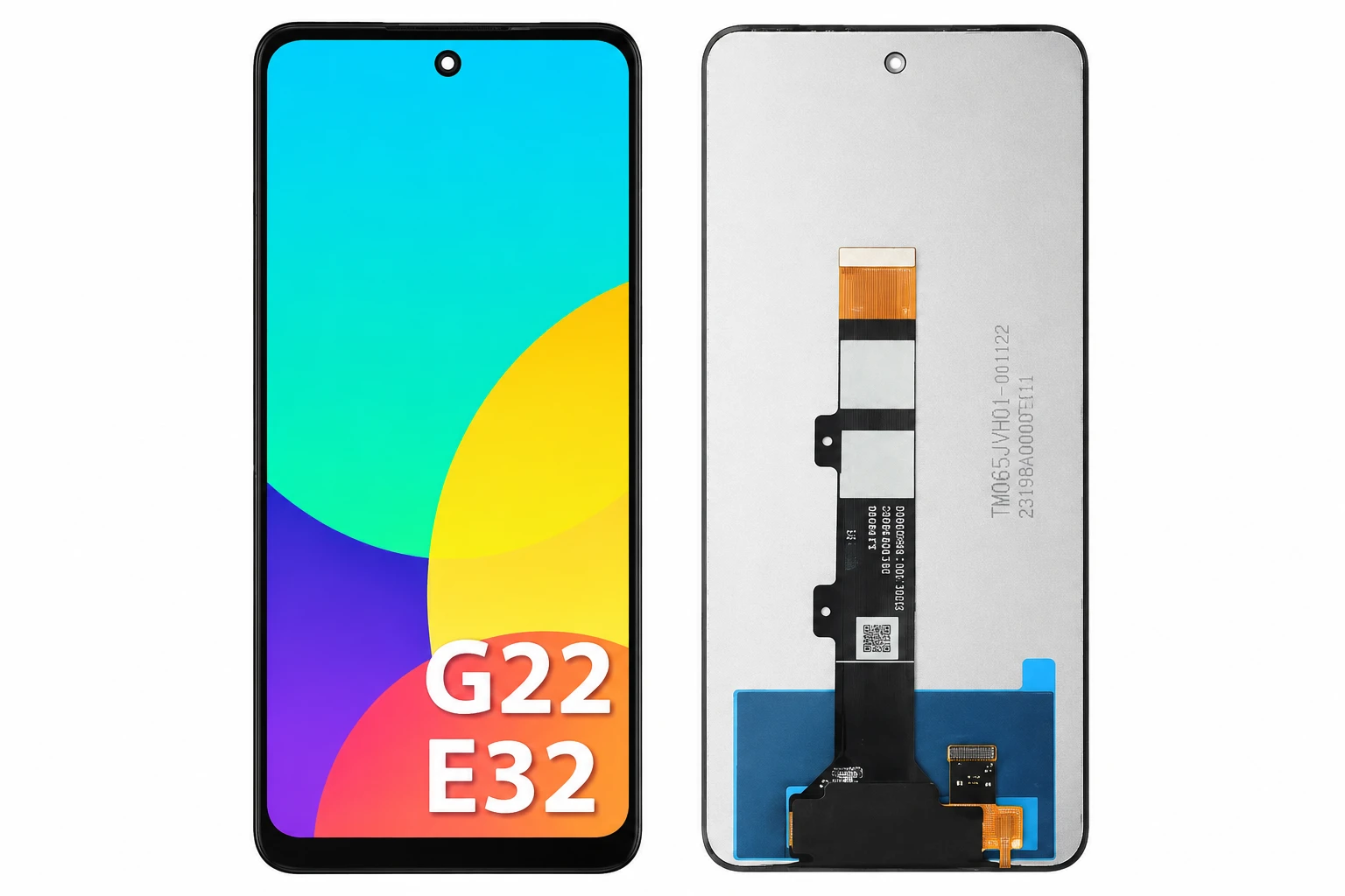 Tela frontal Moto g22 e32 sem aro diamonds  - 1