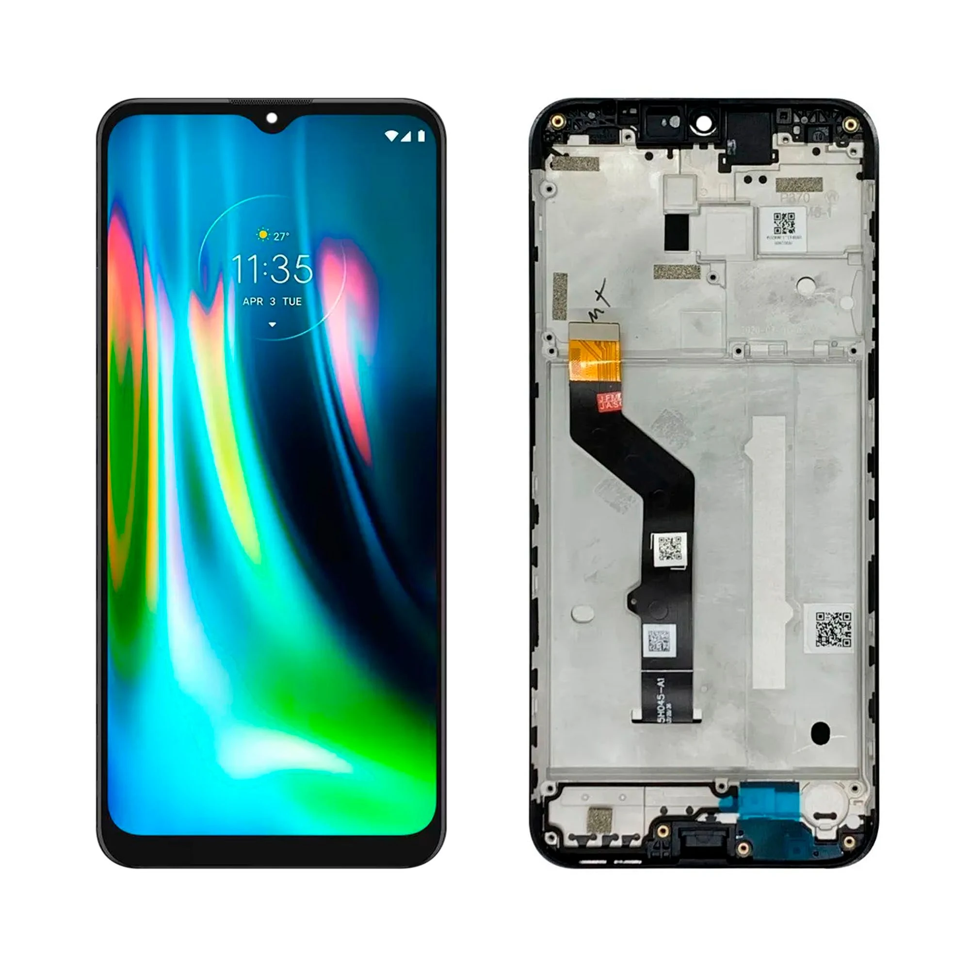 Tela Frontal Moto G9 Play E7 plus  C/aro  - 1