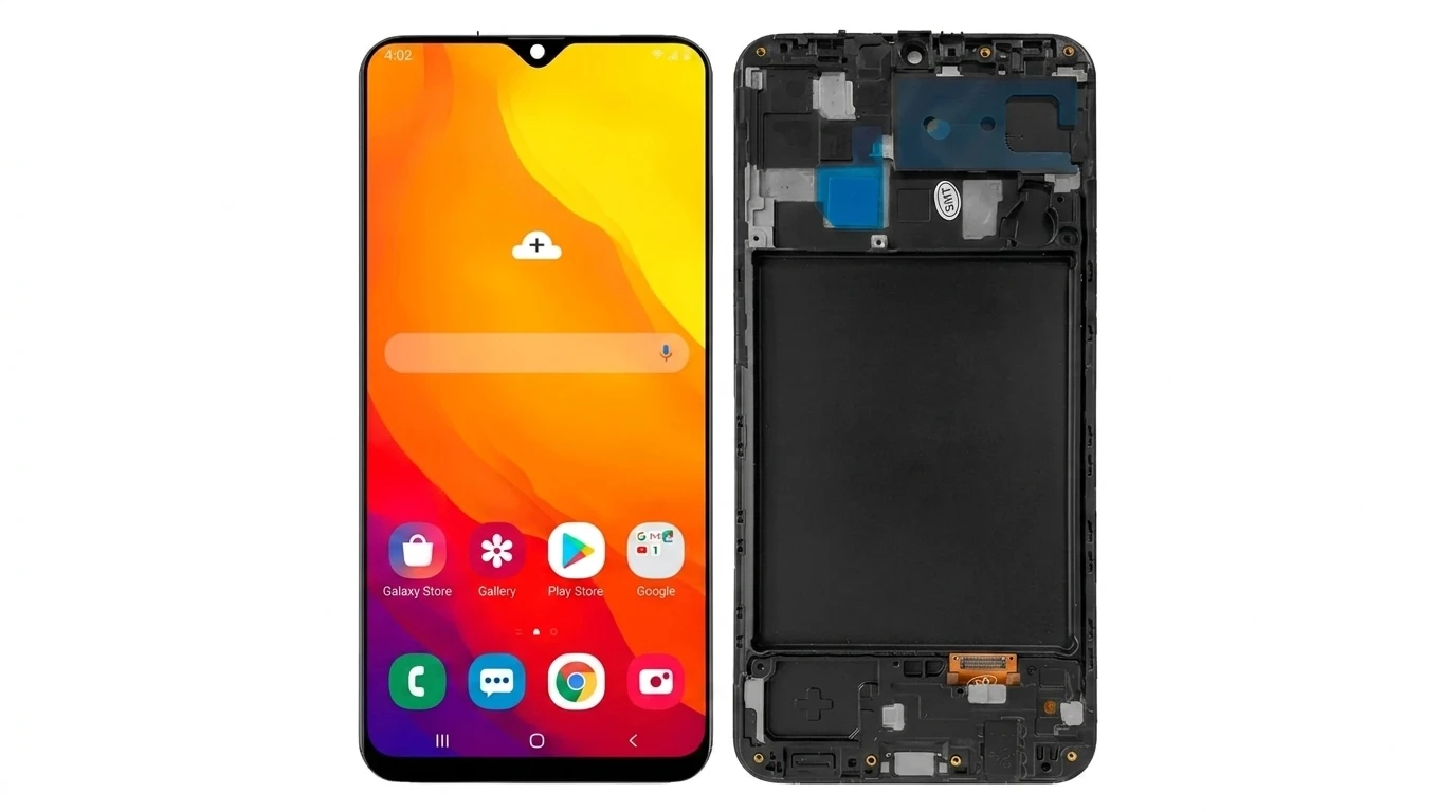 Tela frontal Samsung A20 A205 Incell Com Aro - 1