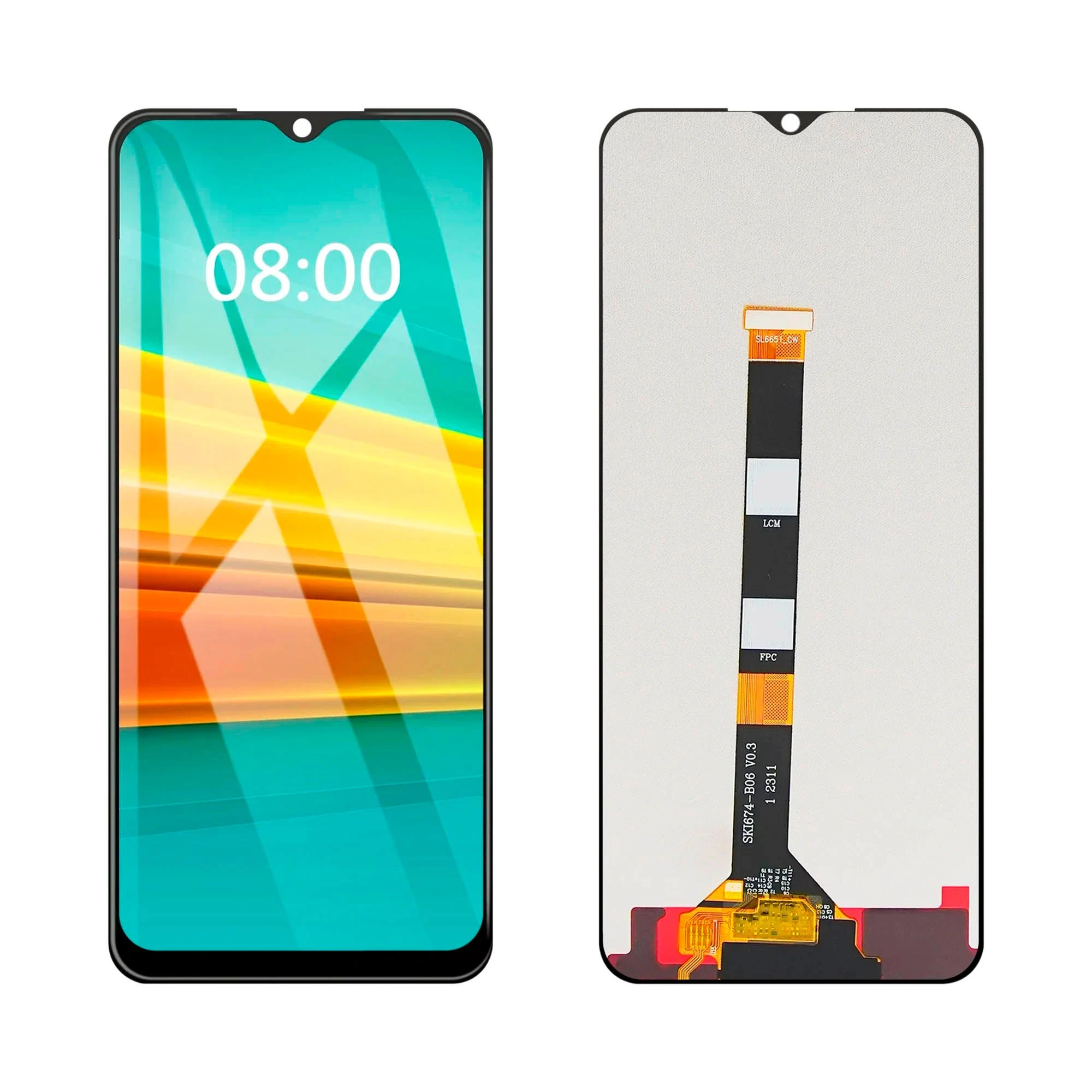 Tela frontal Realme C51 C53 N53 C36 Note 50 C60 - 1