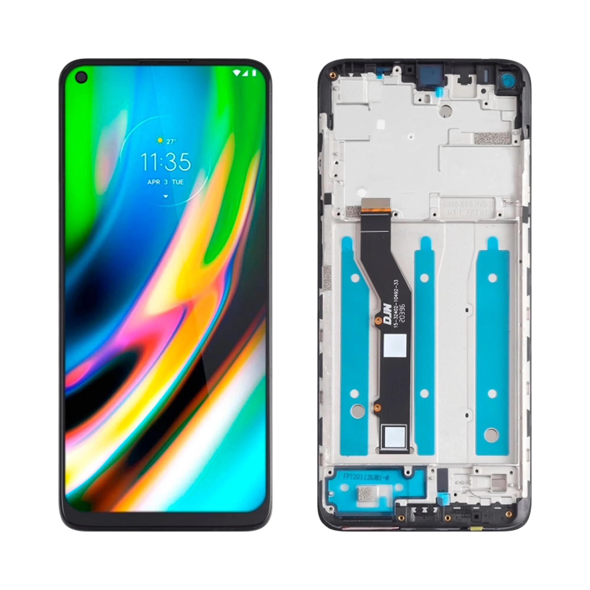 Tela frontal Moto G9 Plus Xt2087 Com Aro - 1