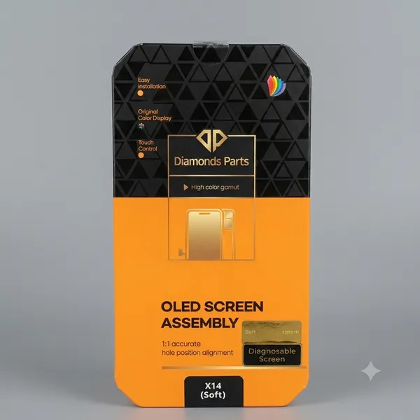 Tela frontal iPhone 14 soft oled com eprom 