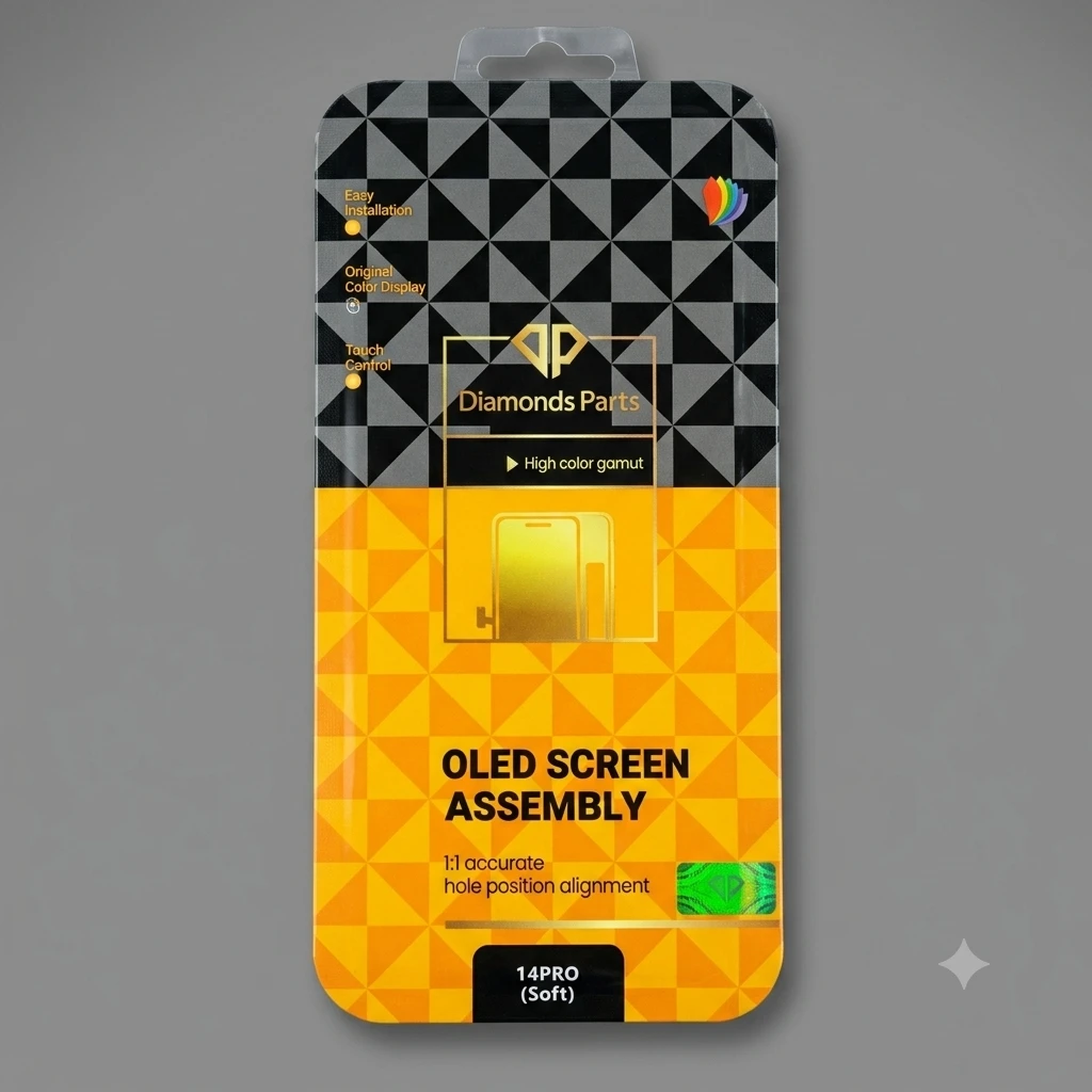 Tela frontal iPhone 14 pro soft oled diamonds  - 1