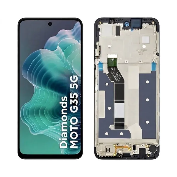 Tela Display Lcd Motorola Moto G35 Xt2433 Com Aro