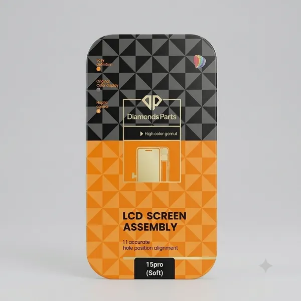 Tela frontal iPhone 15 pro soft oled diamonds 
