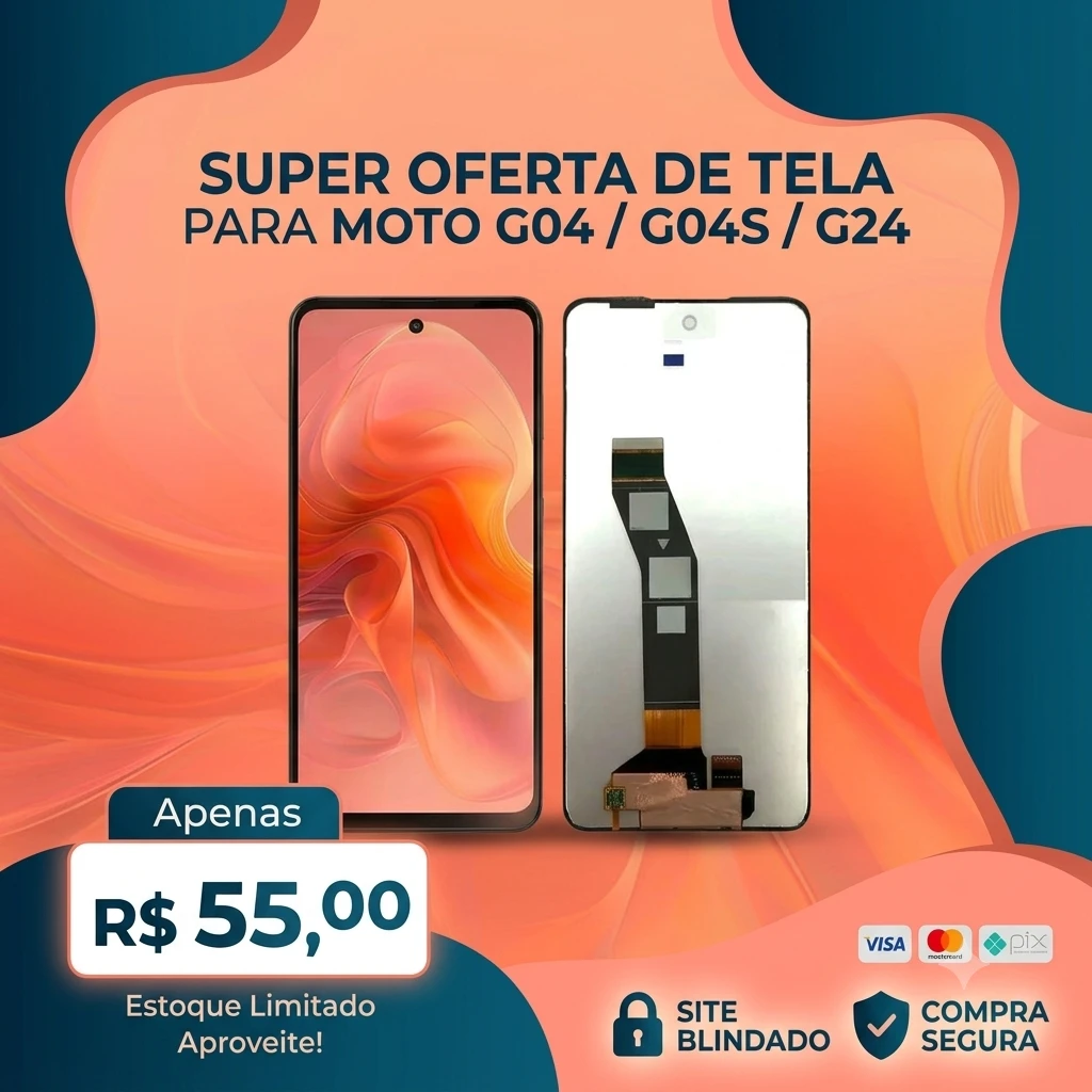 Tela frontal Moto G04-G04s-G24-E14- - 1